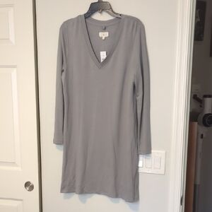 NWT Lou & Grey Slate Long Sleeve T-shirt Dress